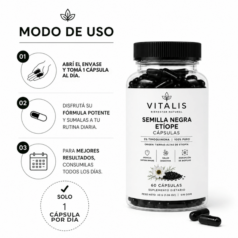 Extracto de Semilla Negra Etíope en Cápsulas