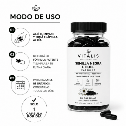 Extracto de Semilla Negra Etíope en Cápsulas