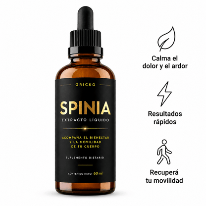 Spinia, gotas de 7 hierbas — Recuperá tu movilidad y eliminá el dolor